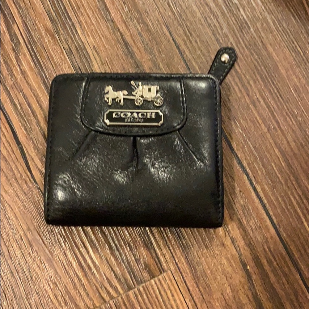 Coach wallet in black leather